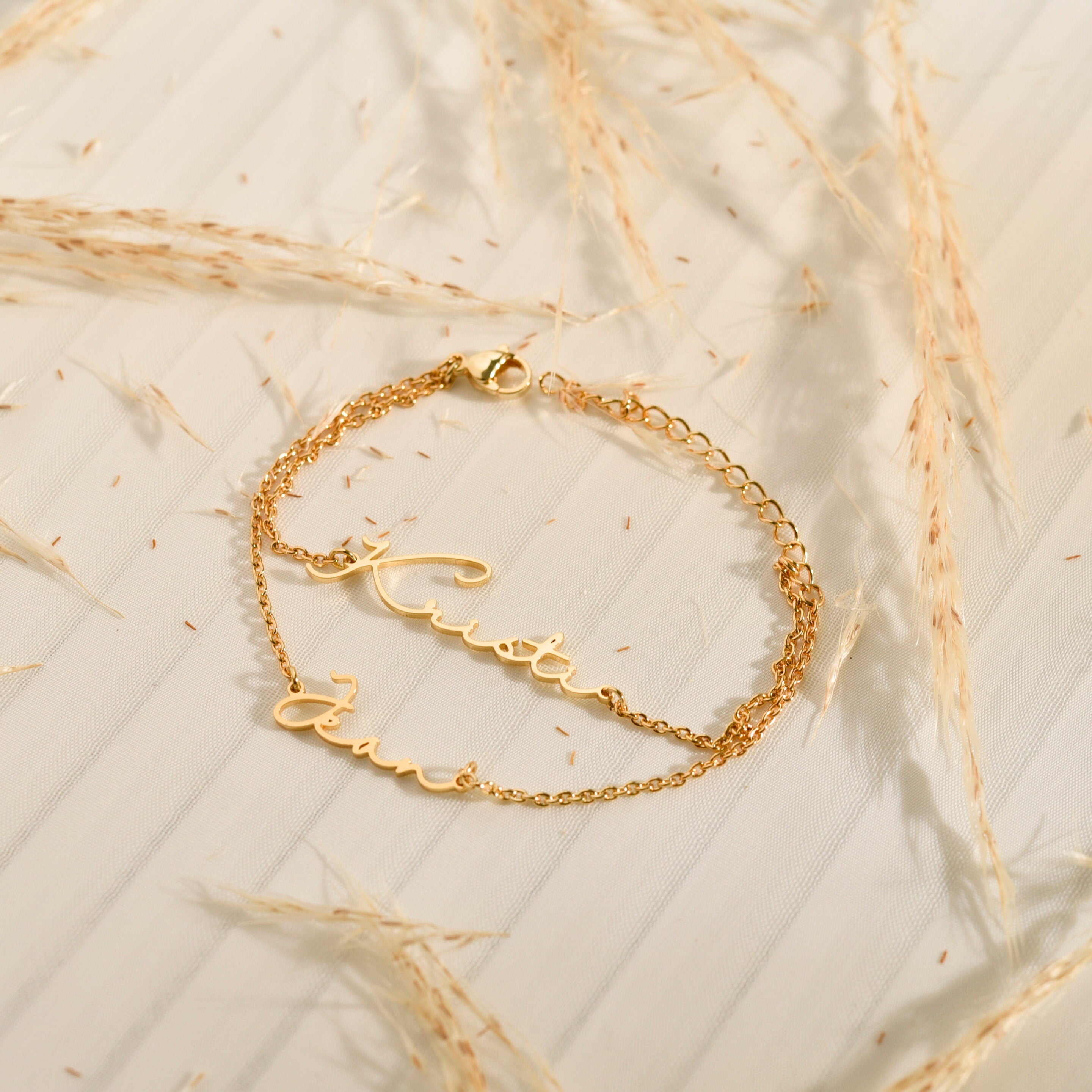 Personalized Double Name Bracelet
