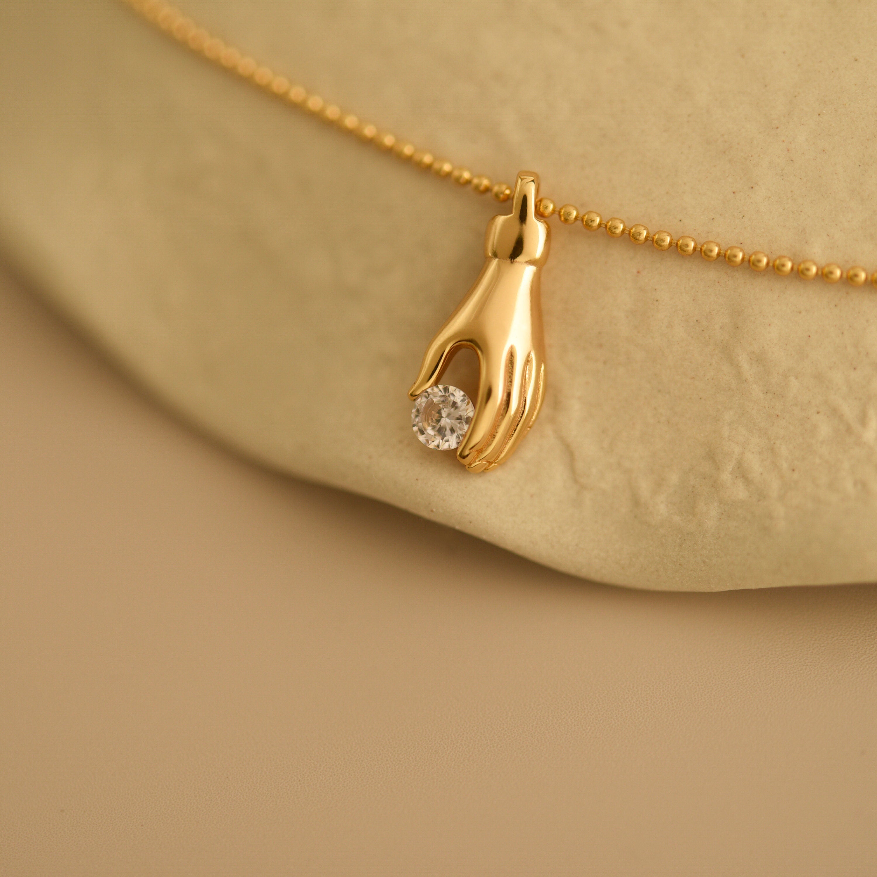 Hand Gestures Necklace