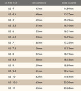 Chain Ring, Cable Chain Ring, Zircon Chain Ring, Mothers Day Gift, Gift for Her, Birthday Gifts, Anniversary Gift, Girlfriend Gift, K0003