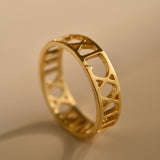Personalized Roman Numeral Ring