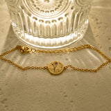 Personalized Birth Flower Bracelet