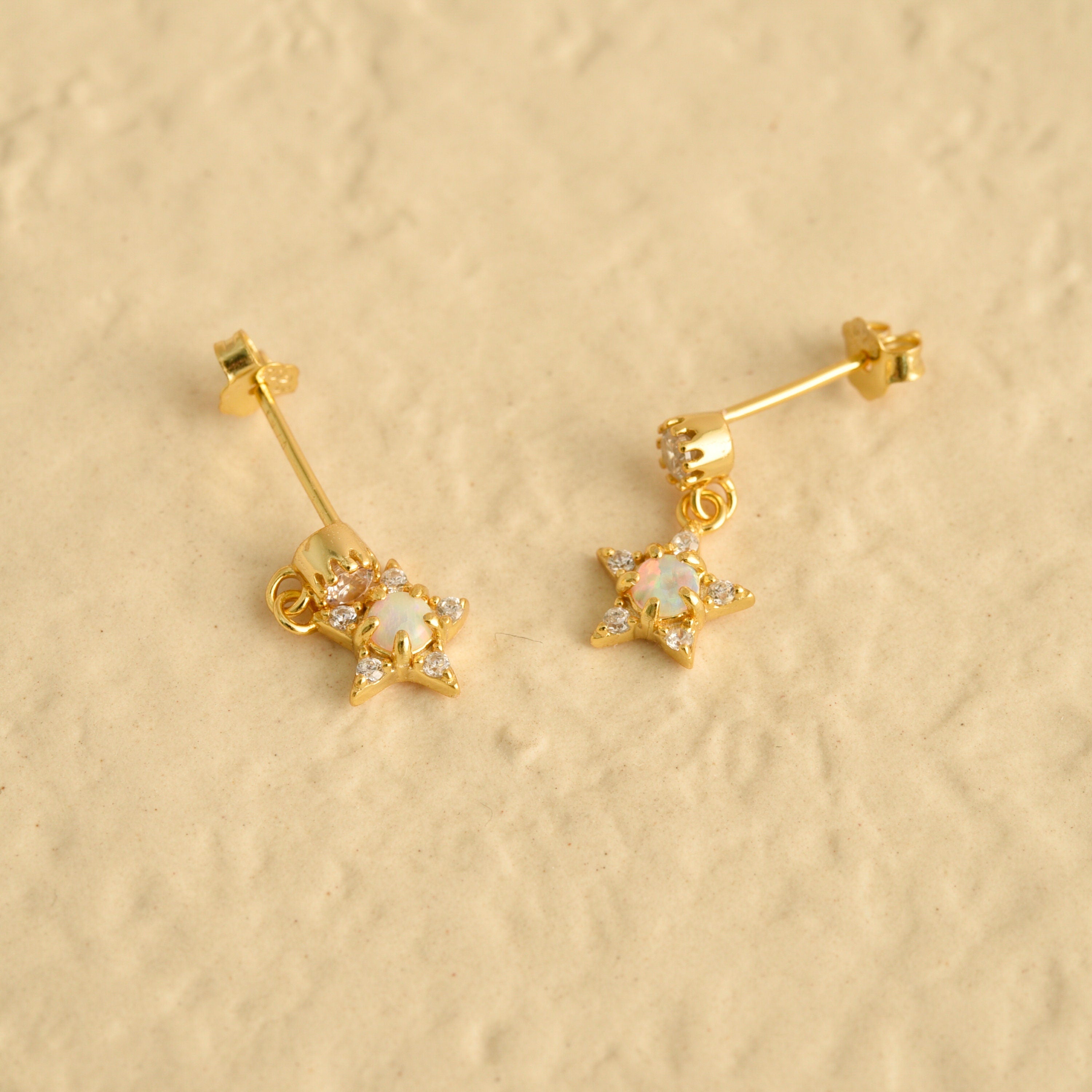 Star Drop Earrings