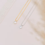 Zircon Solitaire Necklace