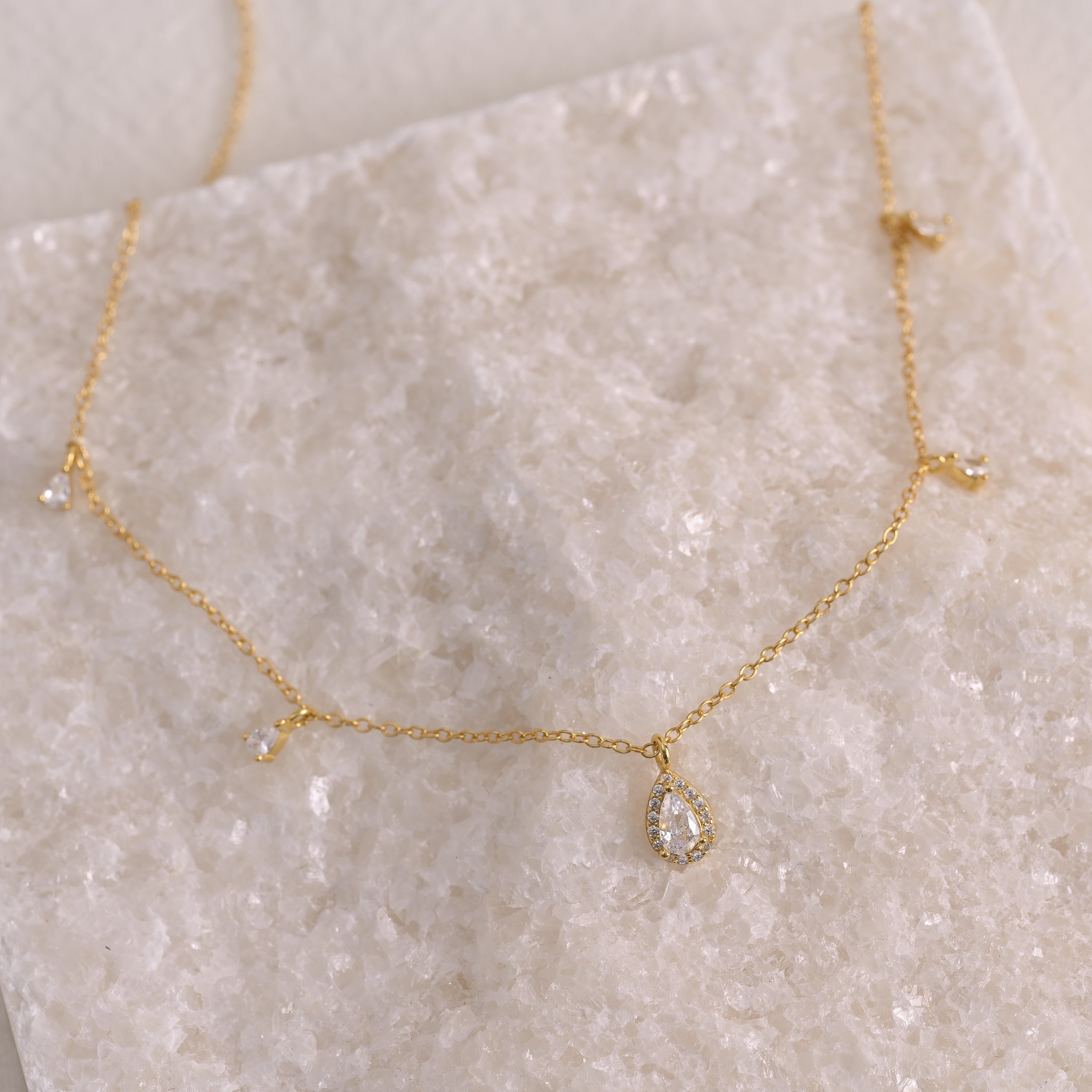 Teardrop Crystal Necklace
