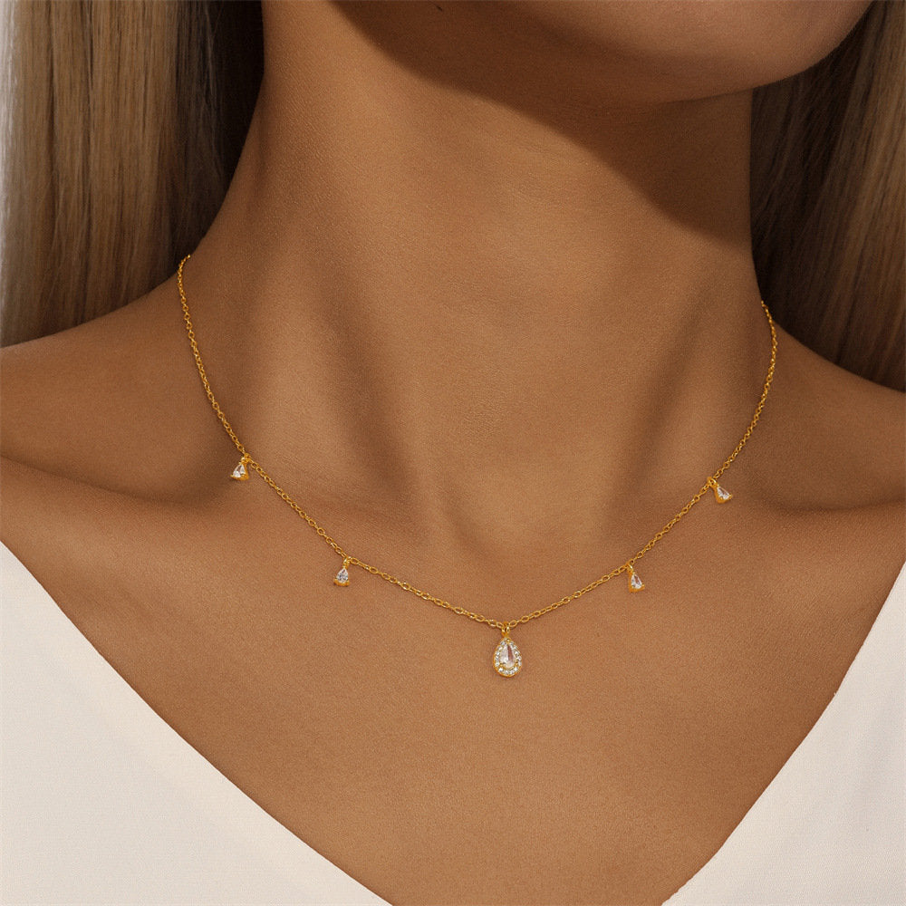 Teardrop Crystal Necklace