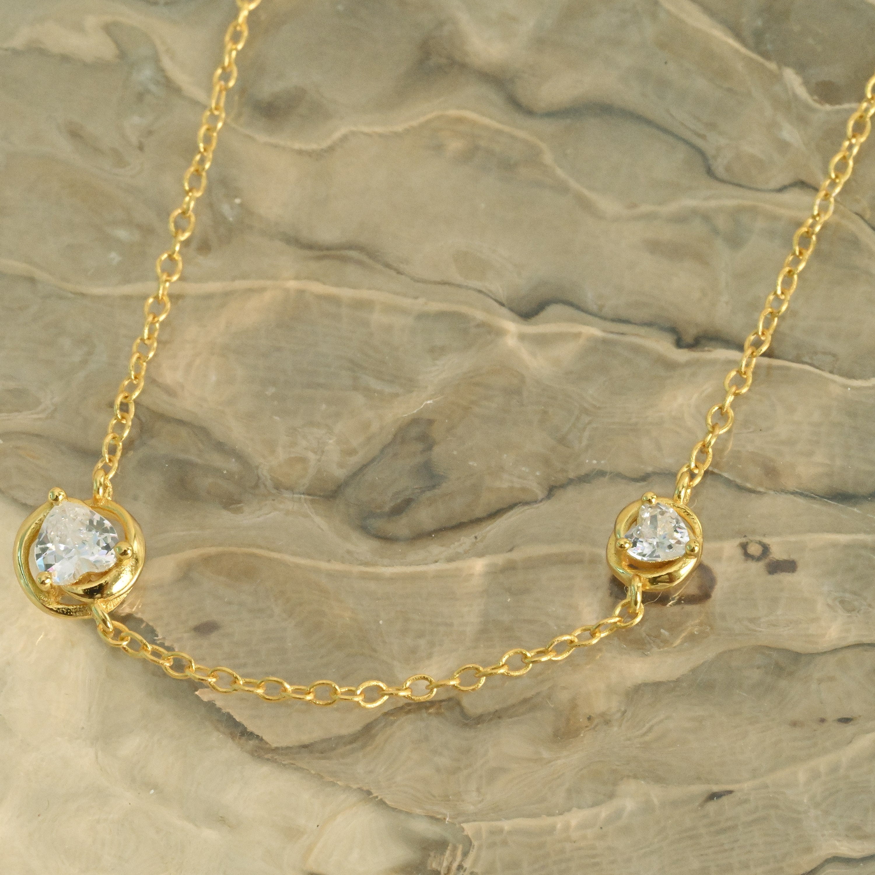 CZ Station Necklace