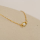 Paper Clip Pendant Necklace