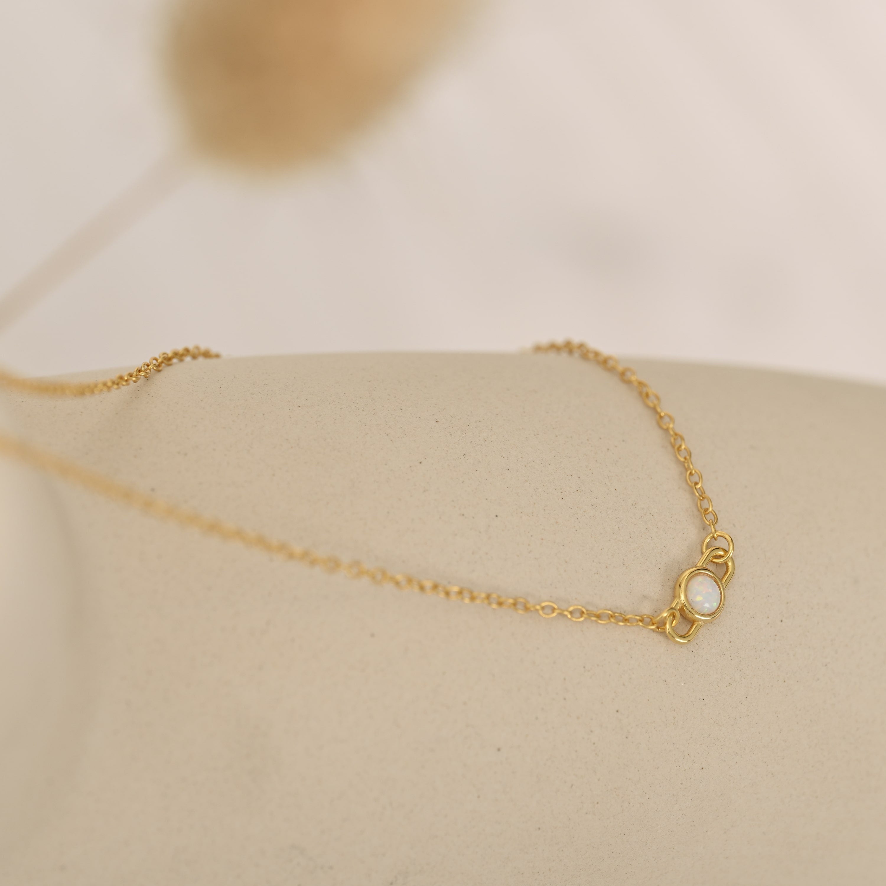 Paper Clip Pendant Necklace