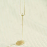 Diamond Lariat Necklace, Layering Y Necklace