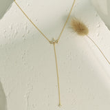 Diamond Lariat Necklace, Layering Y Necklace