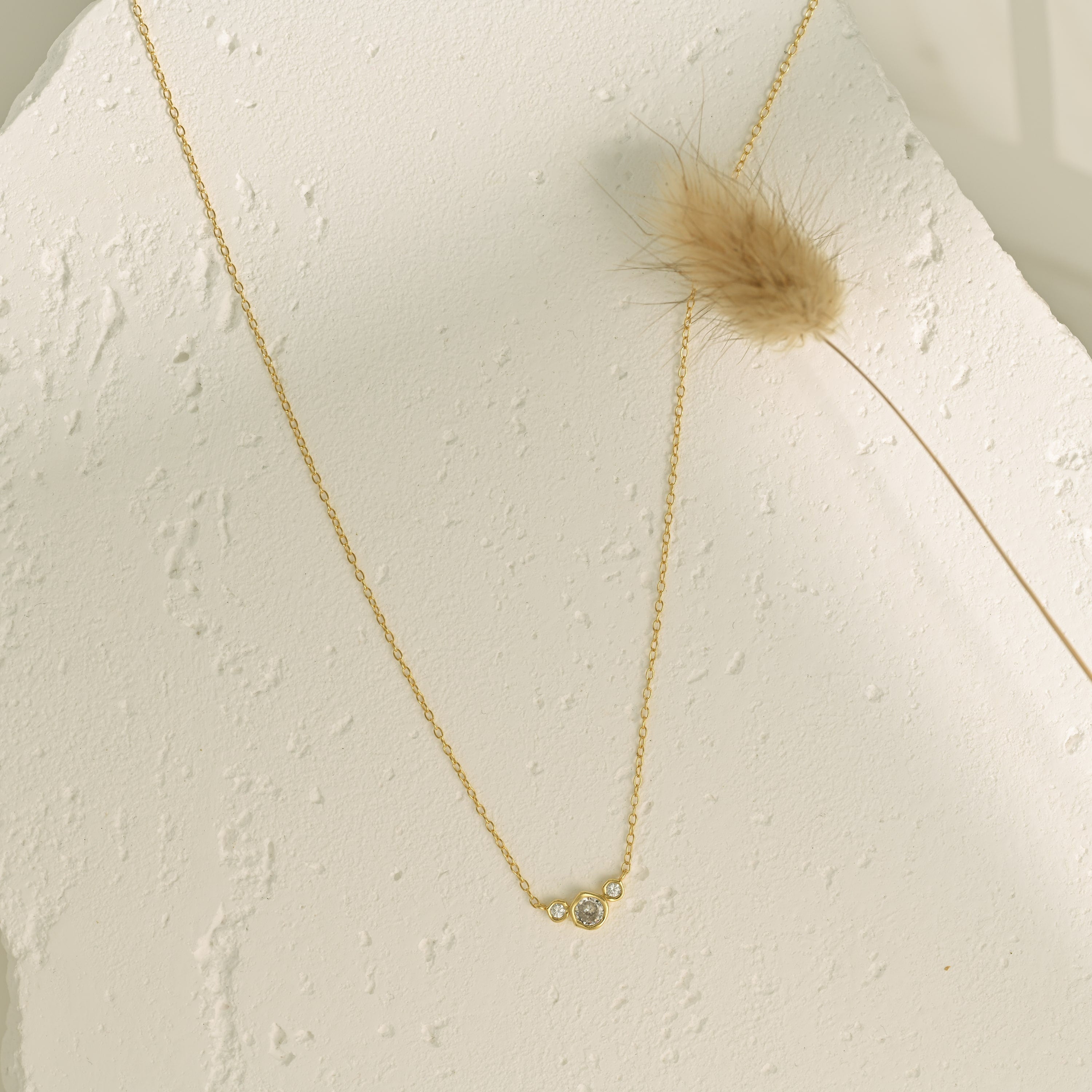 Three Stone Necklaces