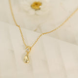 Teardrop Gold Necklace
