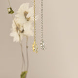 Diamond Stud, Ear Cuff Chain Earrings