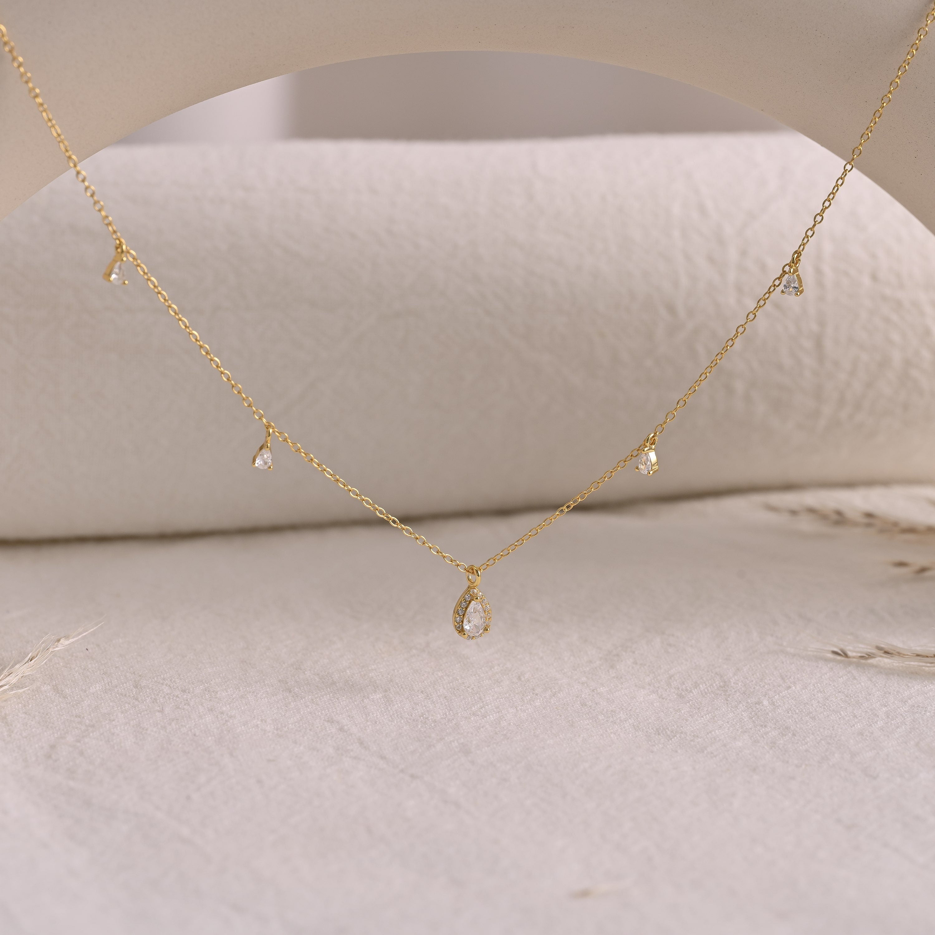 Teardrop Crystal Necklace