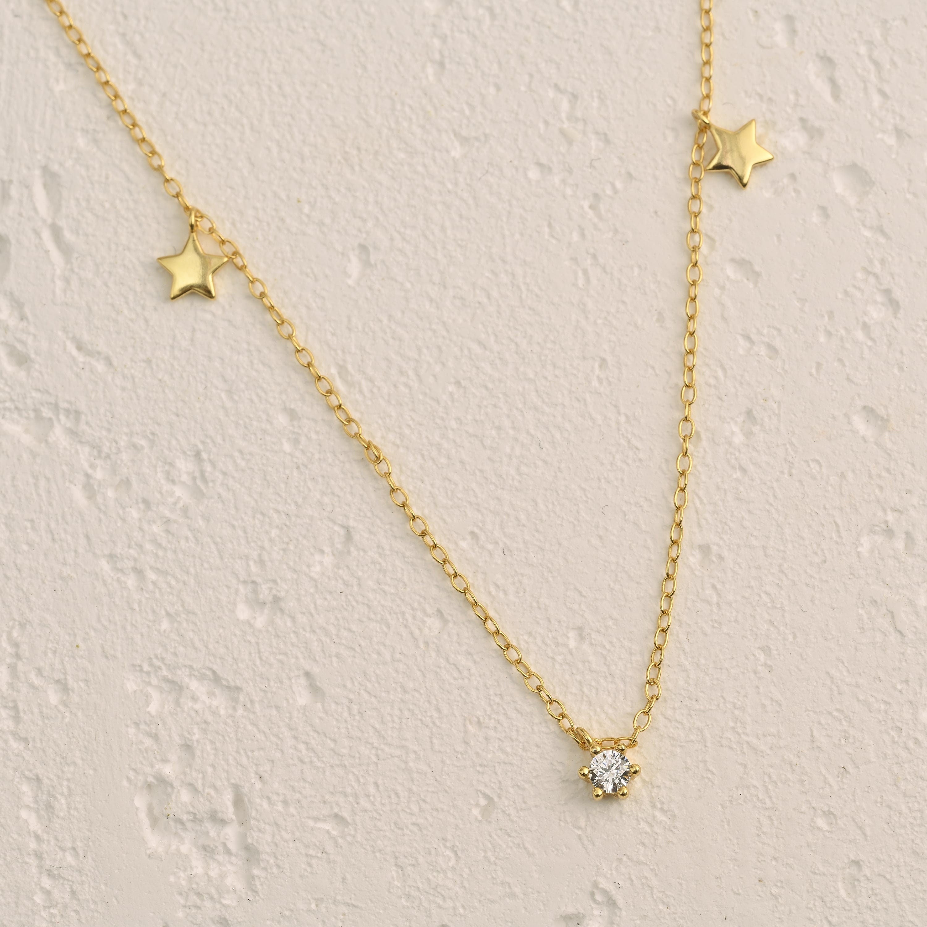 Diamond Star Gold-filled Necklace