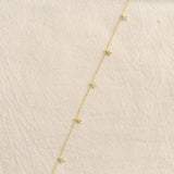 Diamond Station Flower Necklace