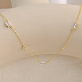 Diamond Station Necklace
