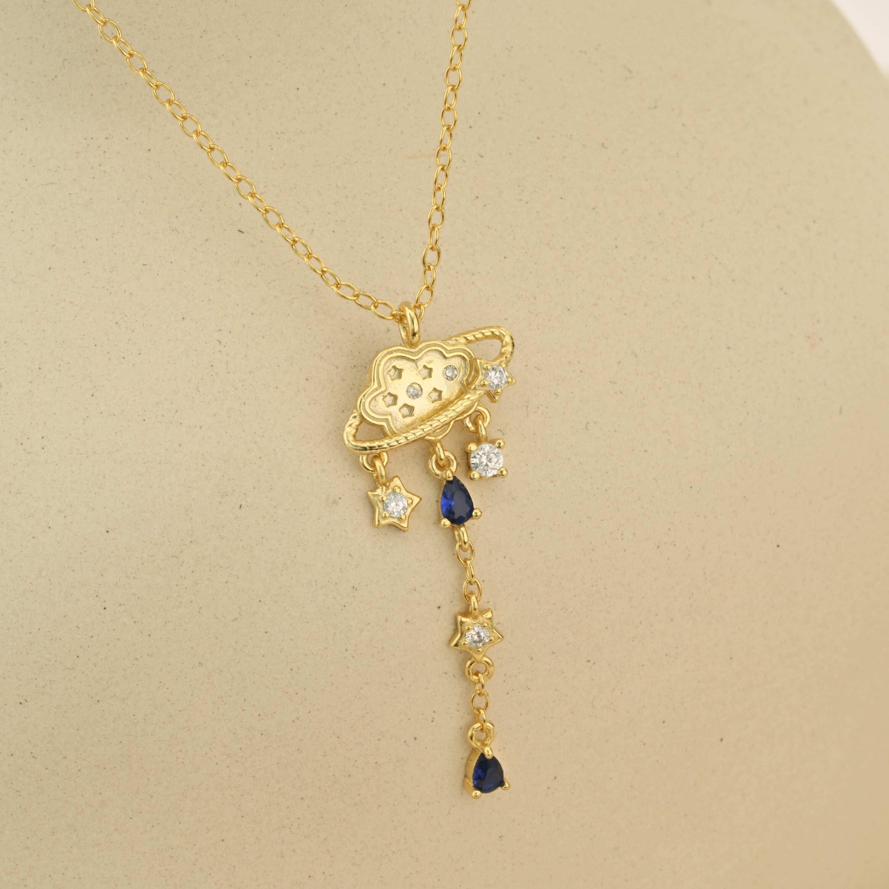 Sapphire Star Necklace