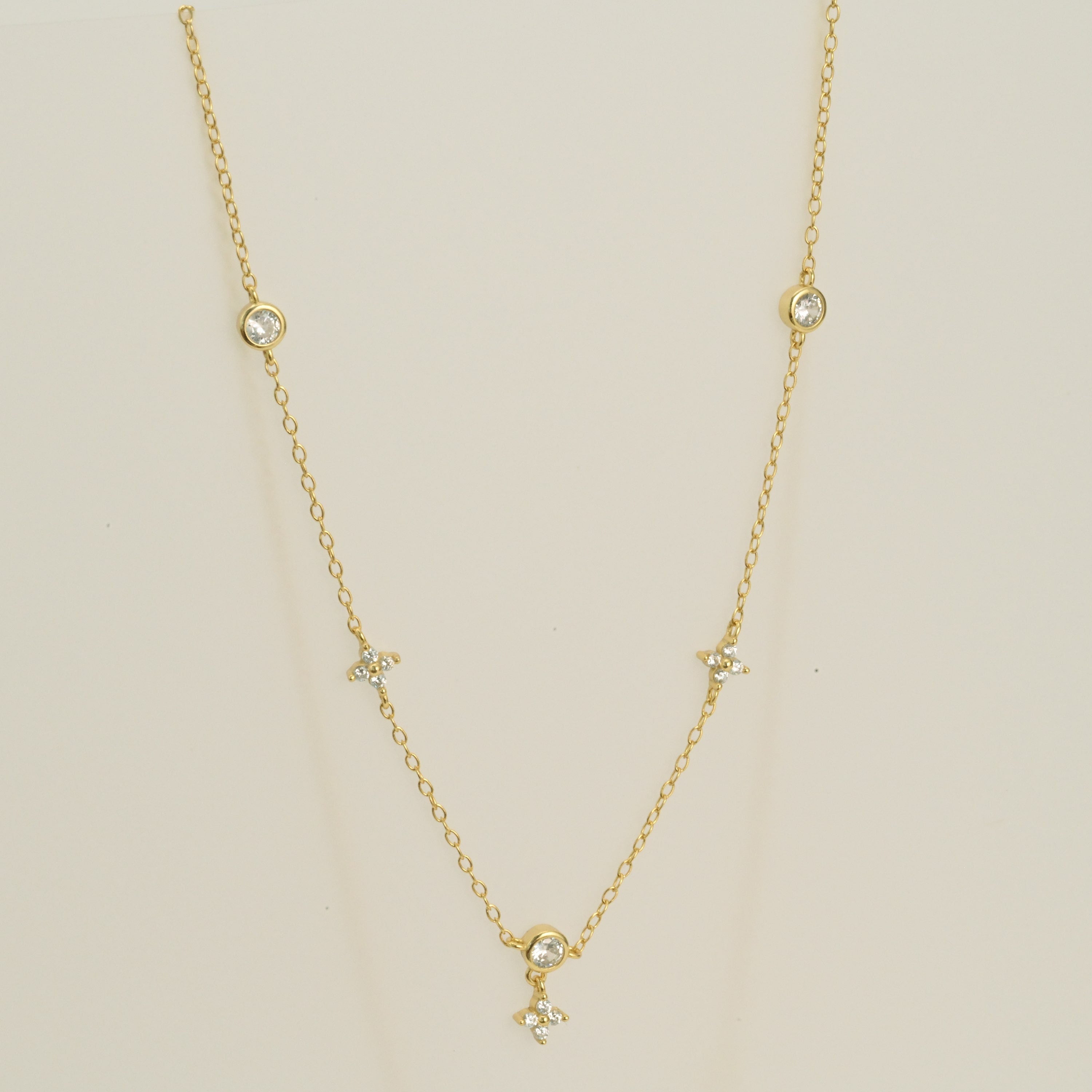 Diamond Station Necklace