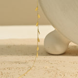 Gold Leaf Choker Necklace