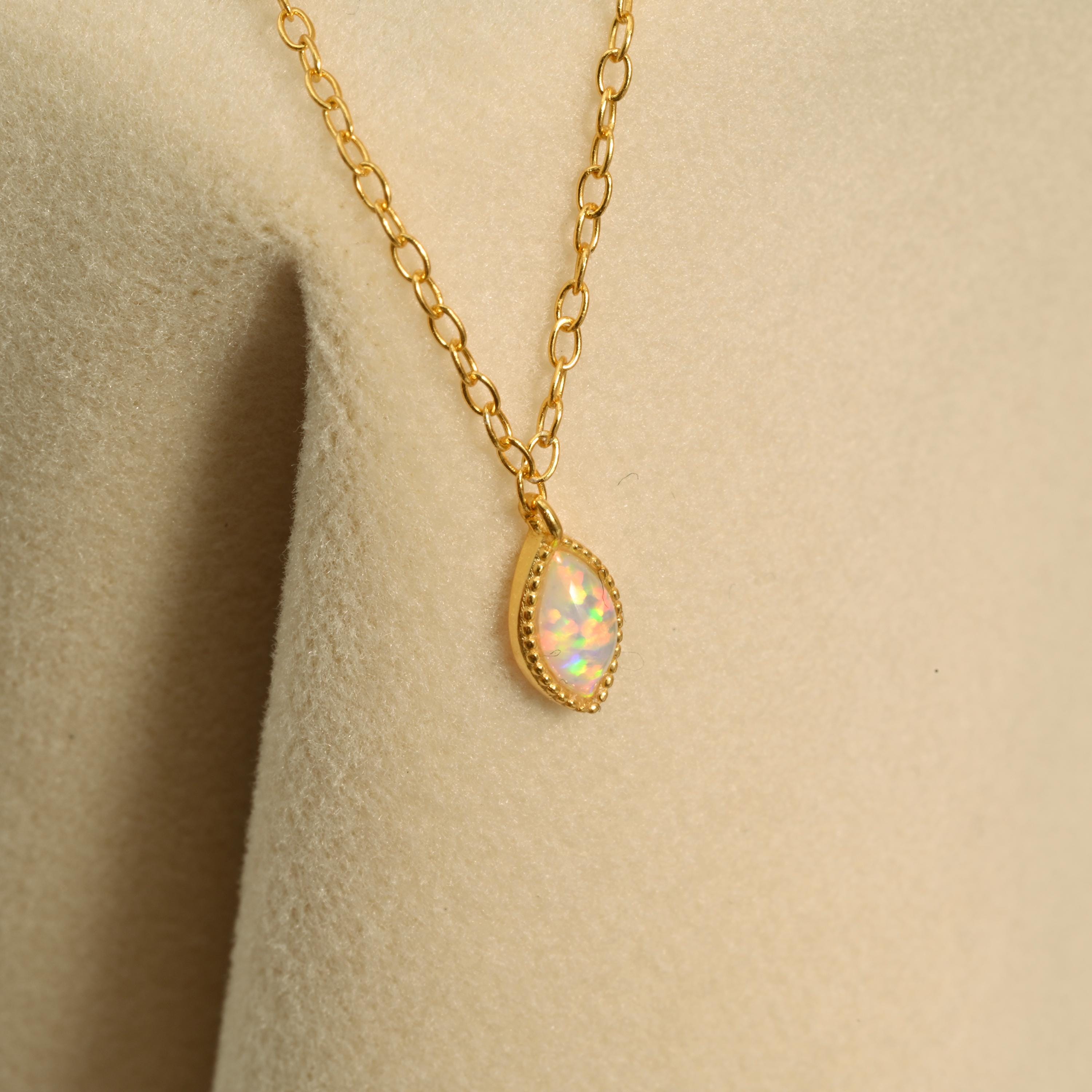 Marquise Opal Necklace