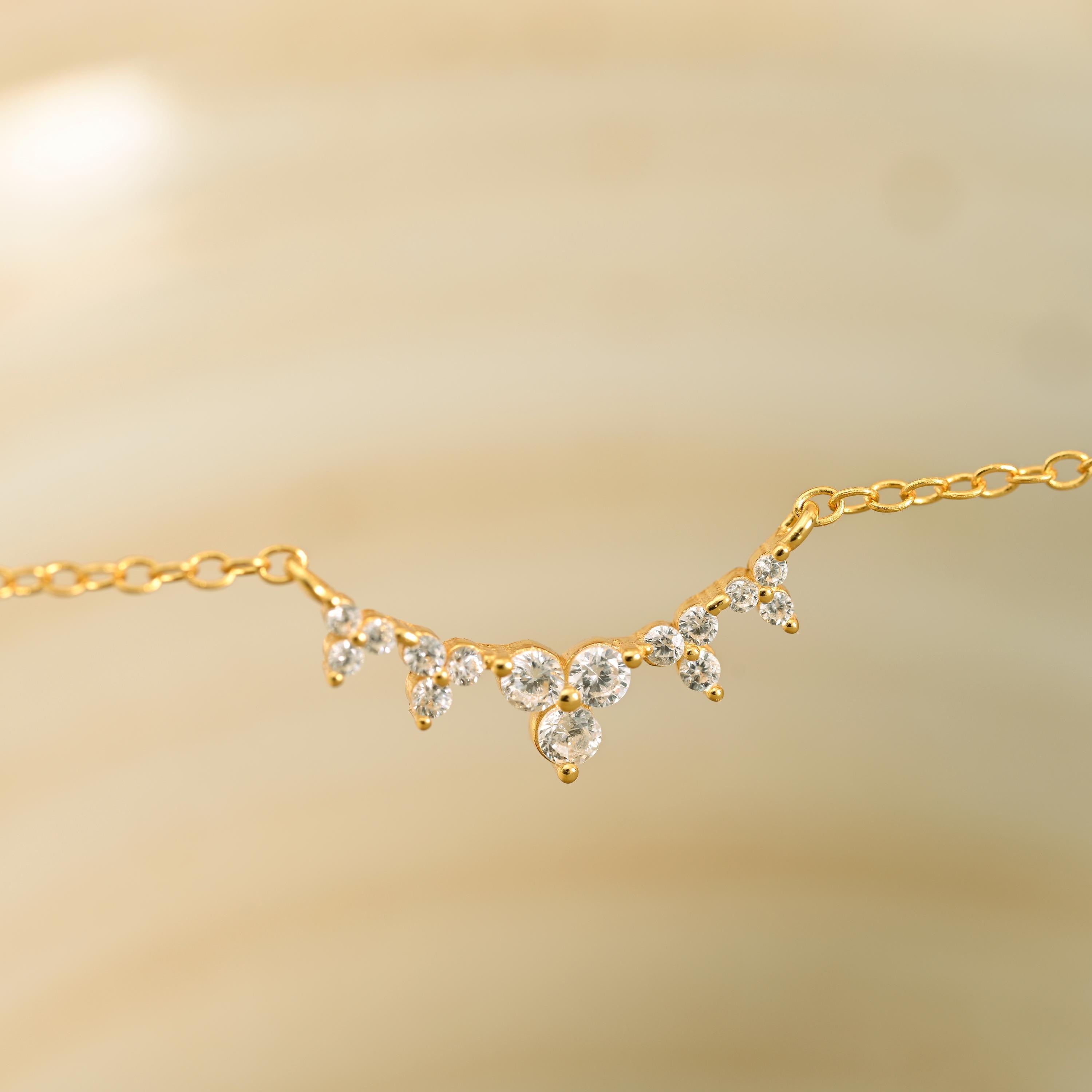 Diamond Wave Necklace