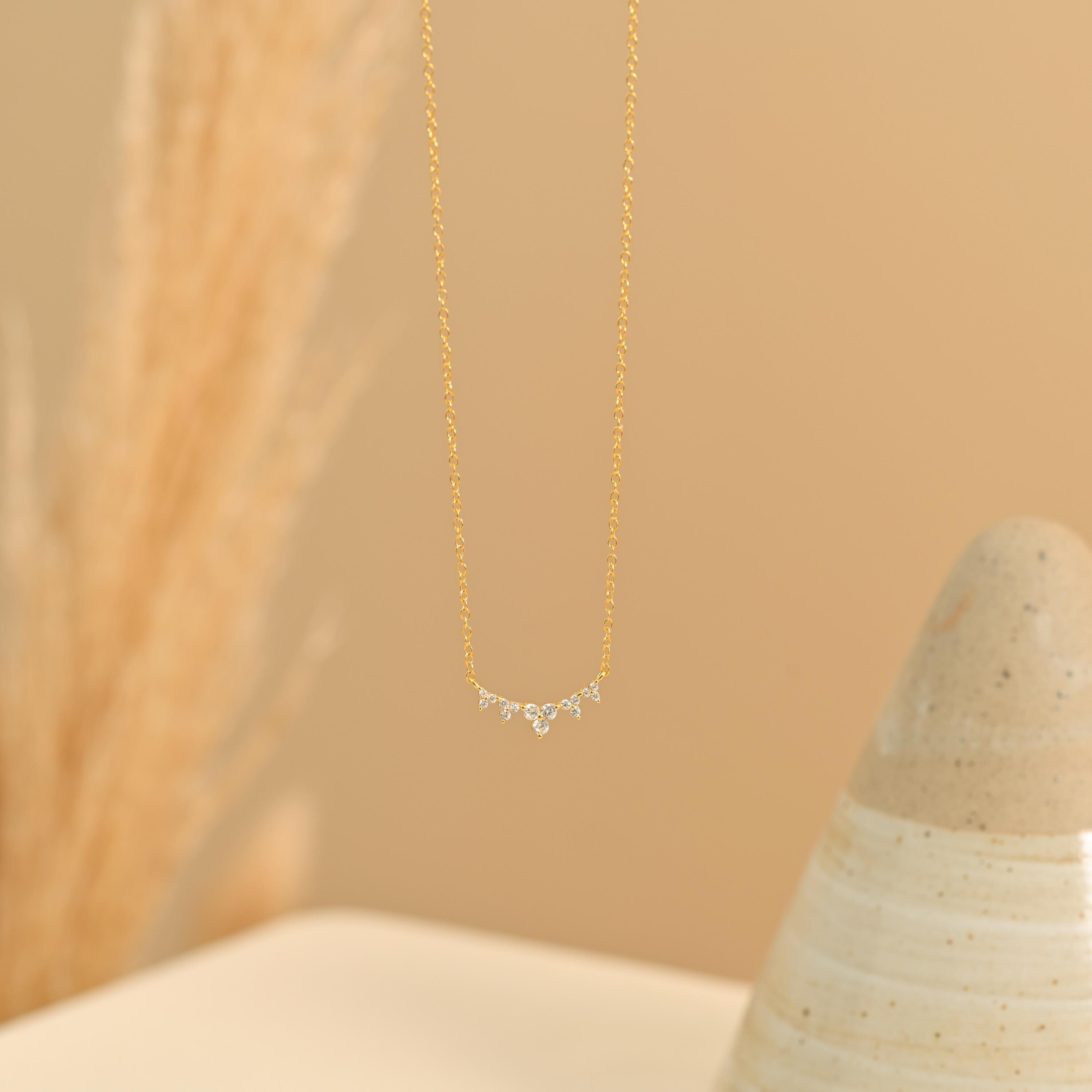 Diamond Wave Necklace
