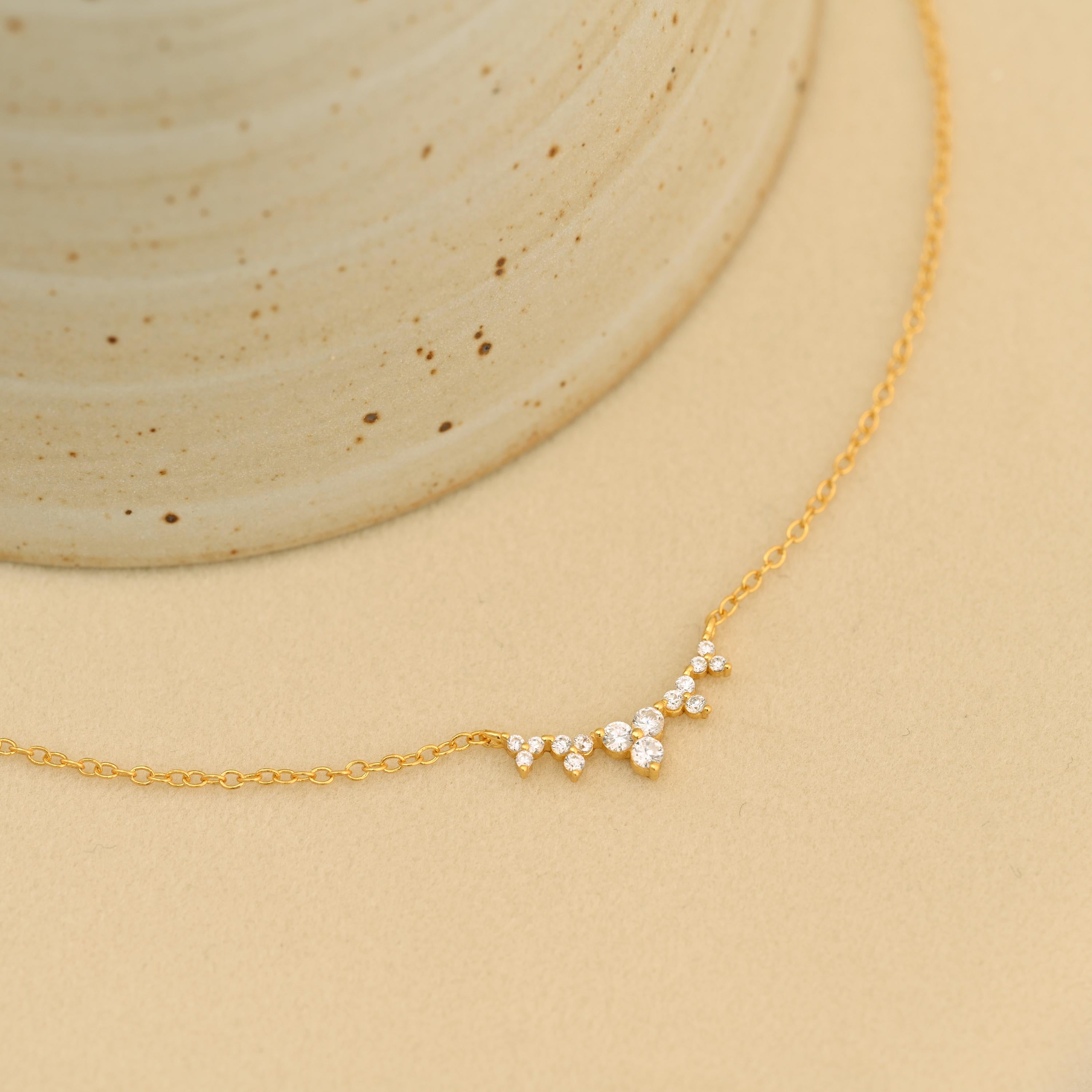 Diamond Wave Necklace