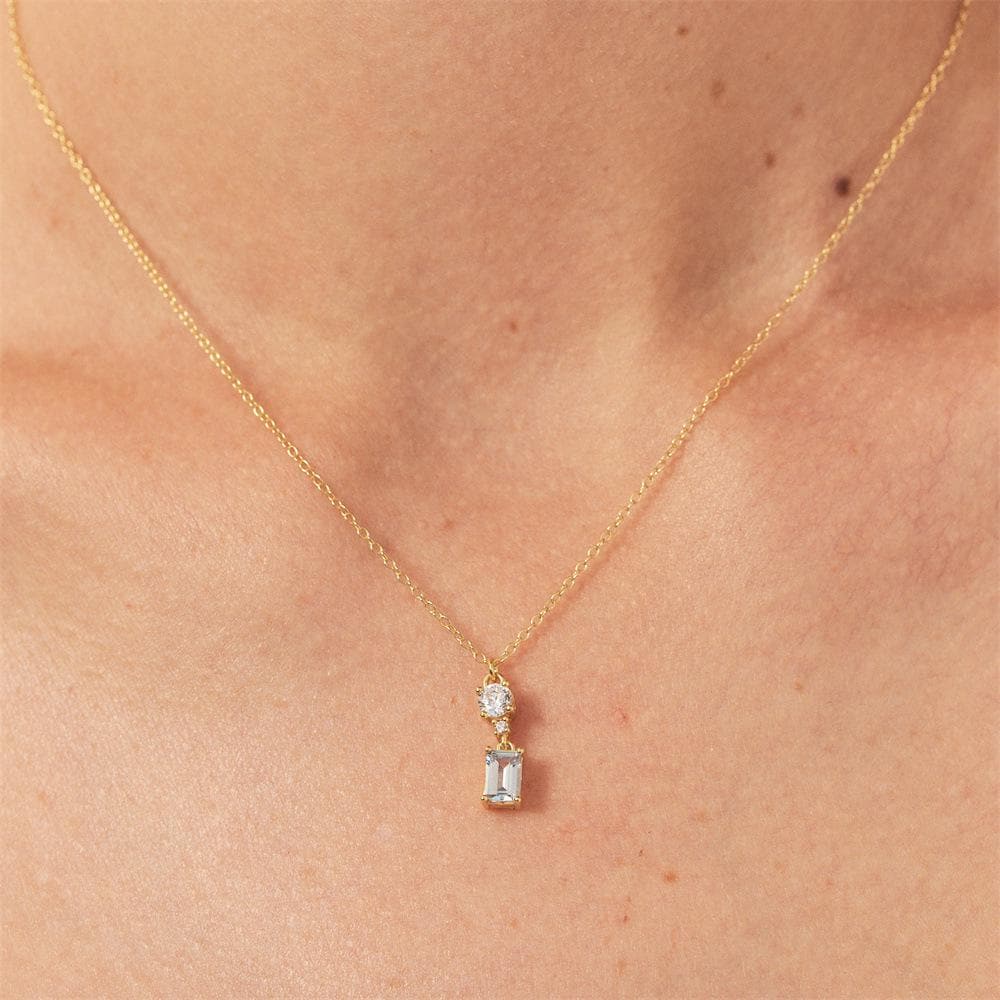 Baguette CZ Necklace