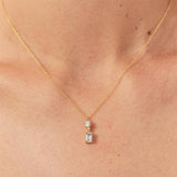 Baguette CZ Necklace