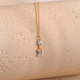 Baguette CZ Necklace