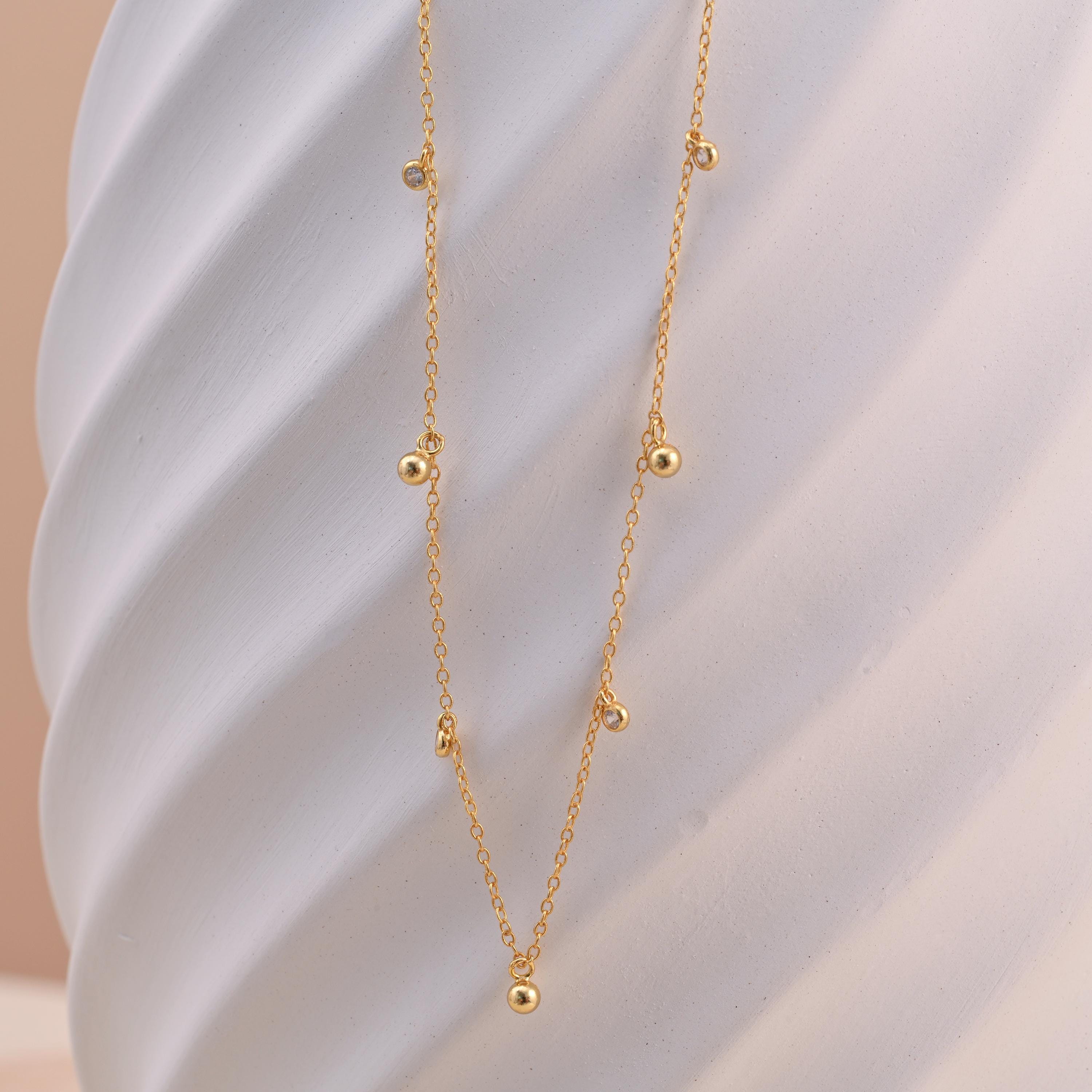 Diamond Station Necklace
