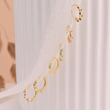 Pave Diamond Huggies
