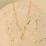 Marquise Opal Necklace