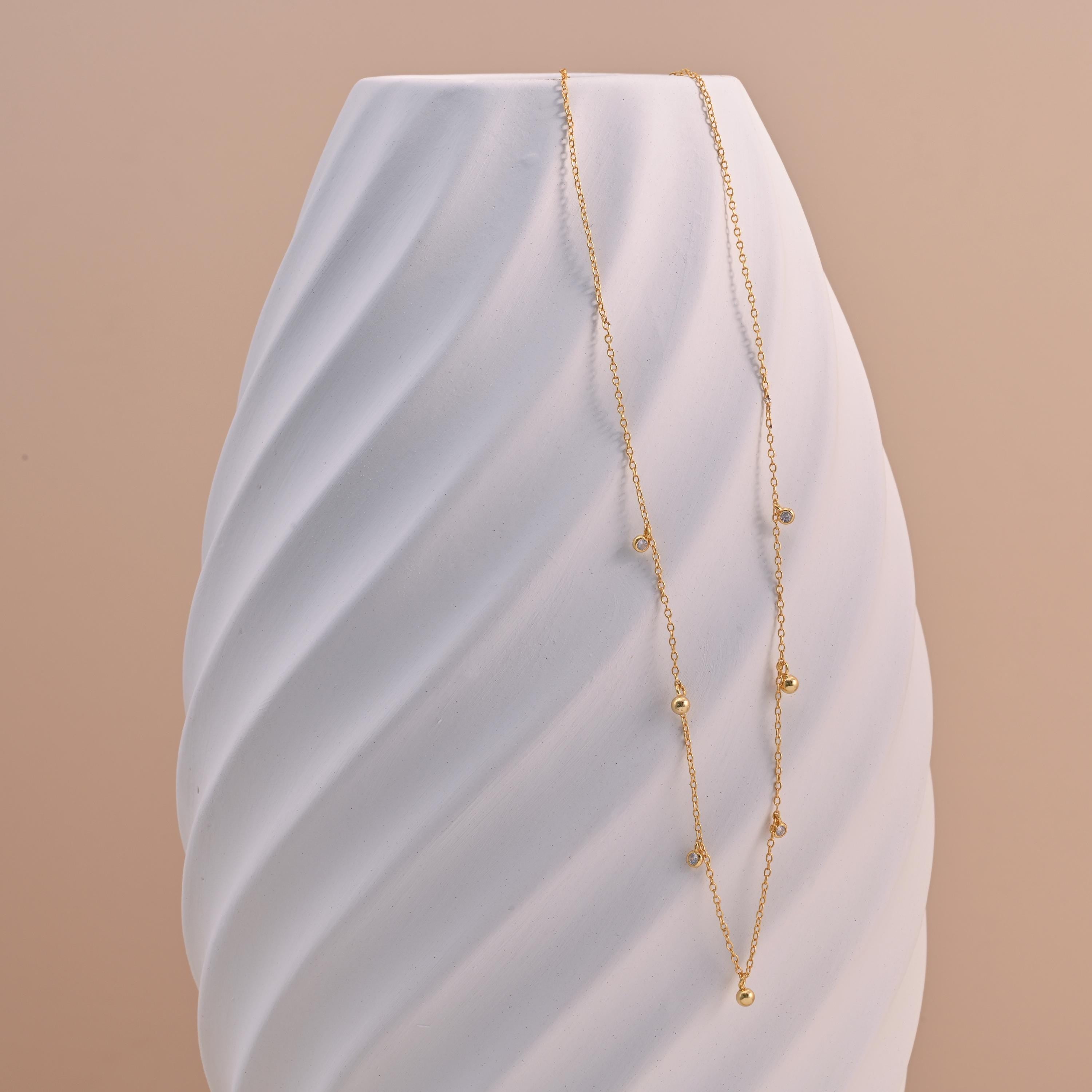 Diamond Station Necklace