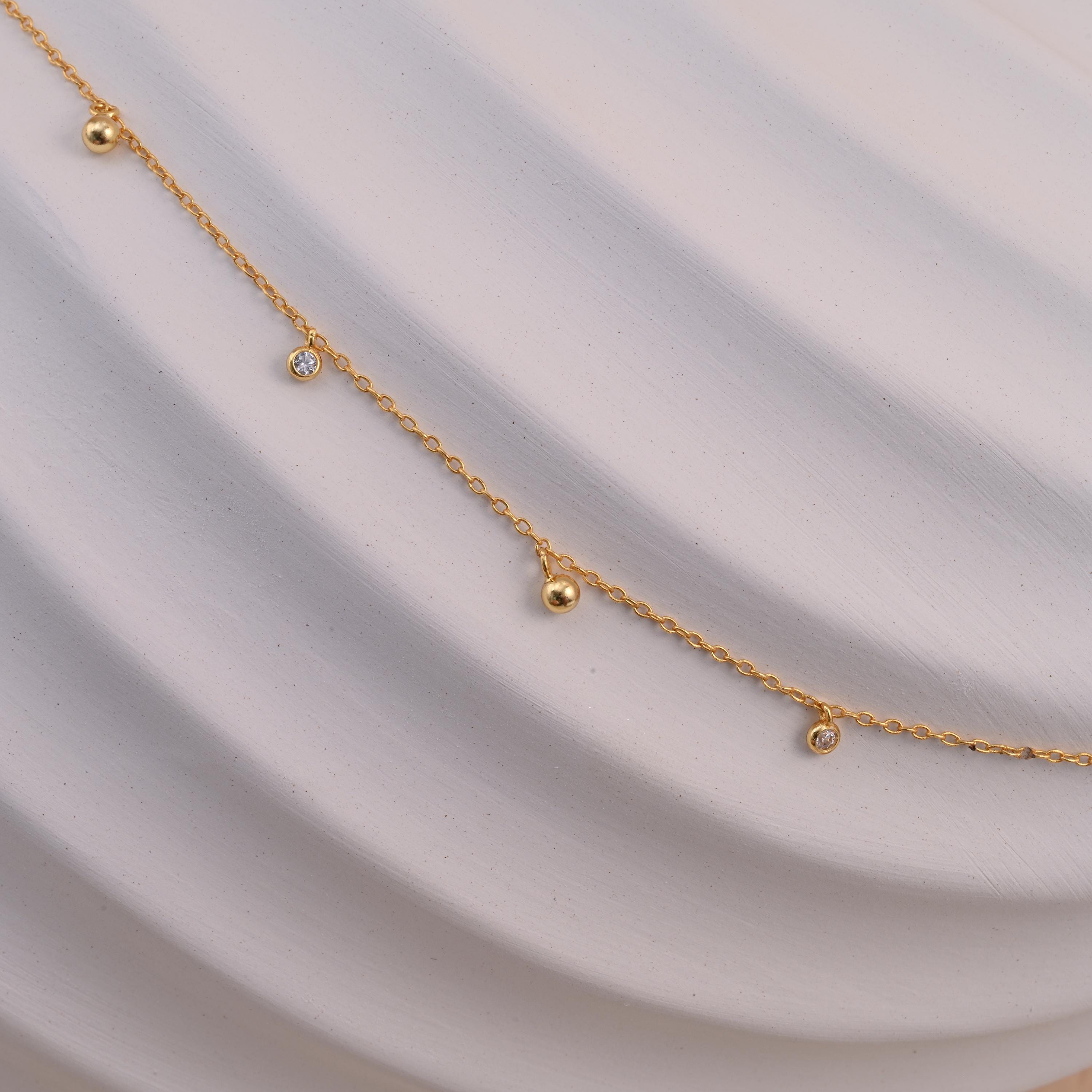Diamond Station Necklace