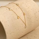 Water Drop Station Necklace