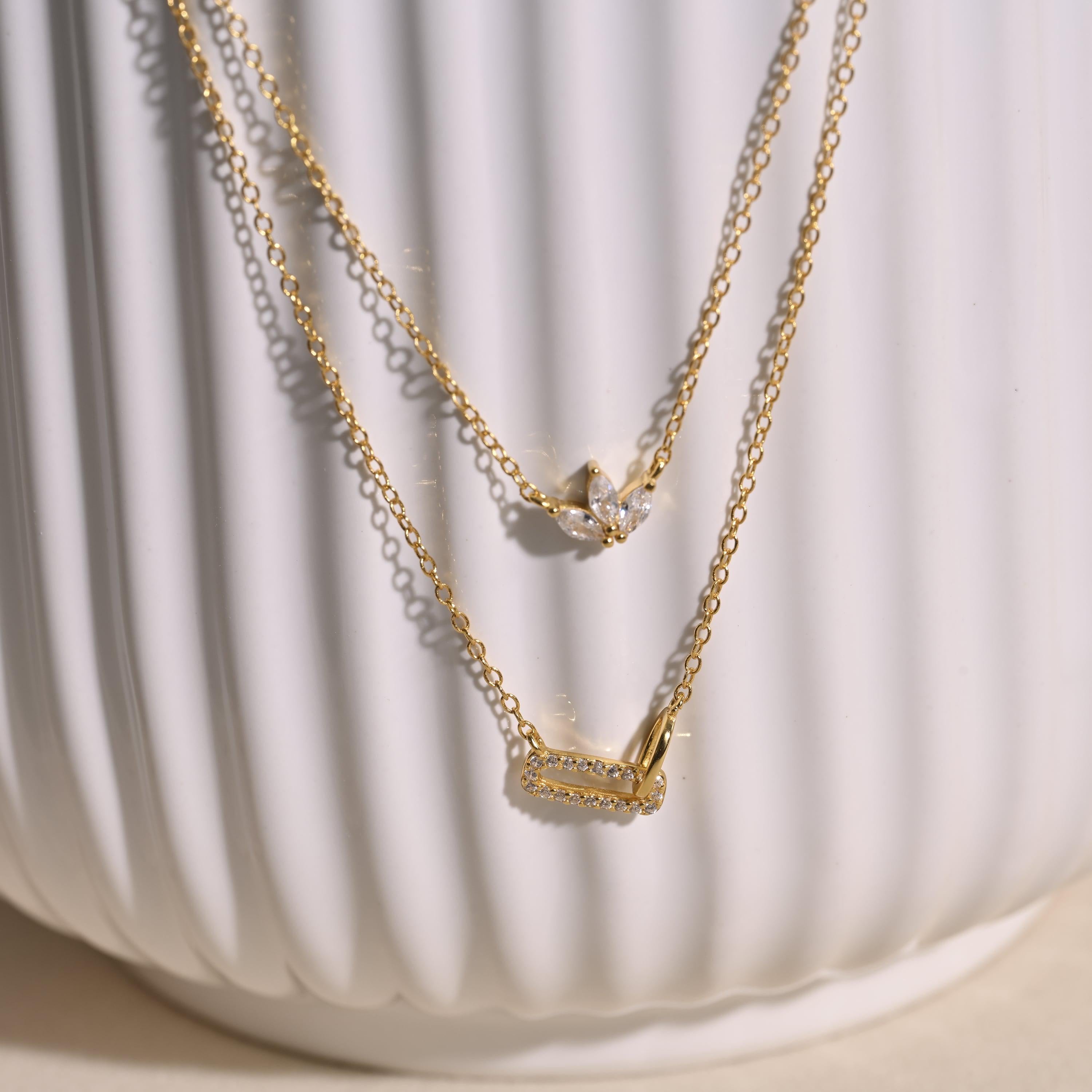 Marquise Interlocking Necklace