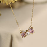 Bow Tie Necklace, Bow Ribbon Necklace, Choker Necklace, Birthday Gifts, Gifts for Mom, Wedding Gifts, K0065