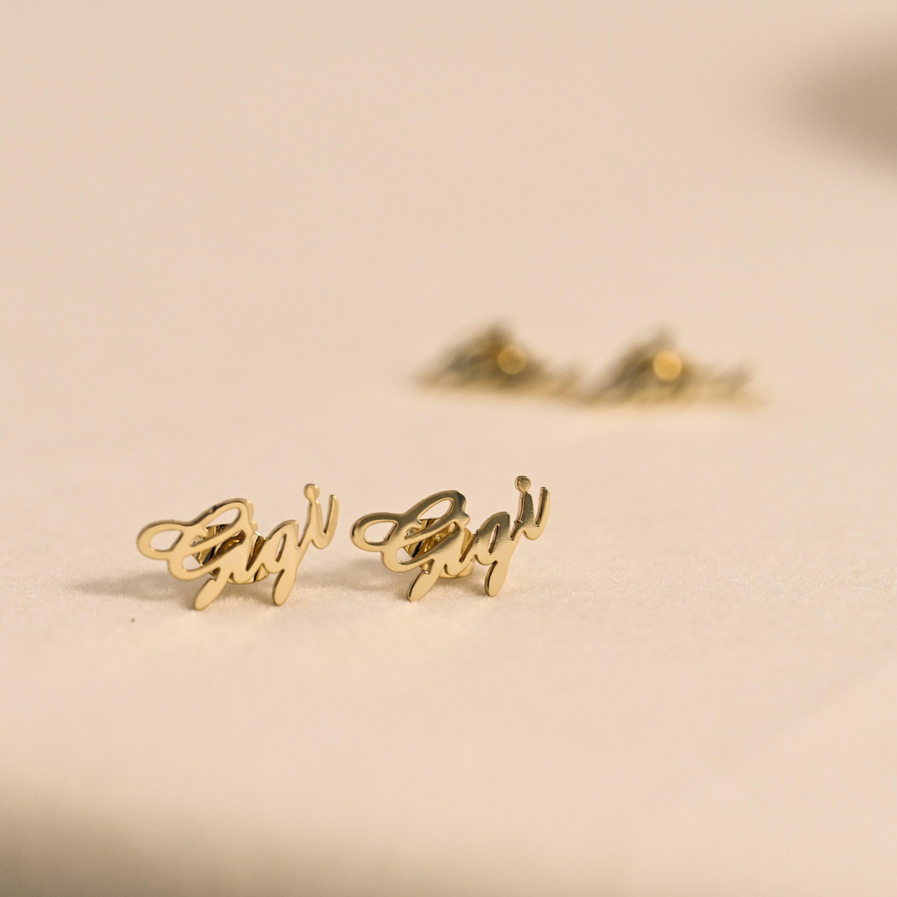 Handwriting Earrings