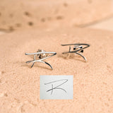 Personalized Handwriting Stud Earrings