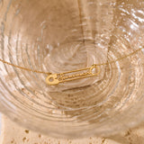 Personalized Name Pin Necklace