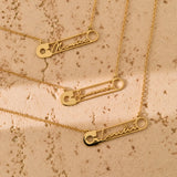 Personalized Name Pin Necklace