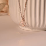 Bee Necklace, Dainty Bumble Bee Necklace, Honey Bee Charm Necklace, Anniversary Gifts, Gifts for Mom, Birthday Gifts, Gifts for Her, GS0020