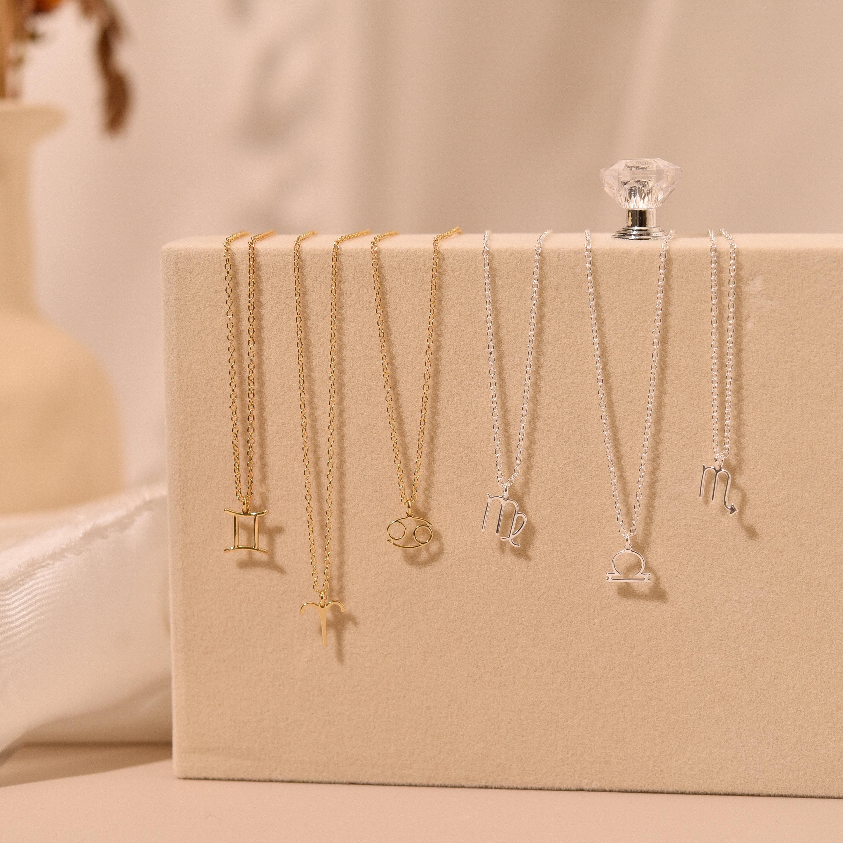 925 Sterling Silver Zodiac Necklace, Horoscope Charm Necklace, Taurus Necklace, Gifts for Mom, Birthday Gifts, Wedding Gifts. GS0026