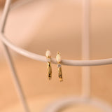 Opal Pave Huggie