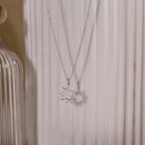 Baha'i Faith Necklace, Nine Point Bahai Star Necklace, Silver Baha'i Necklace, Gifts for Her, Wedding Gifts, Birthday Gifts, GS0039