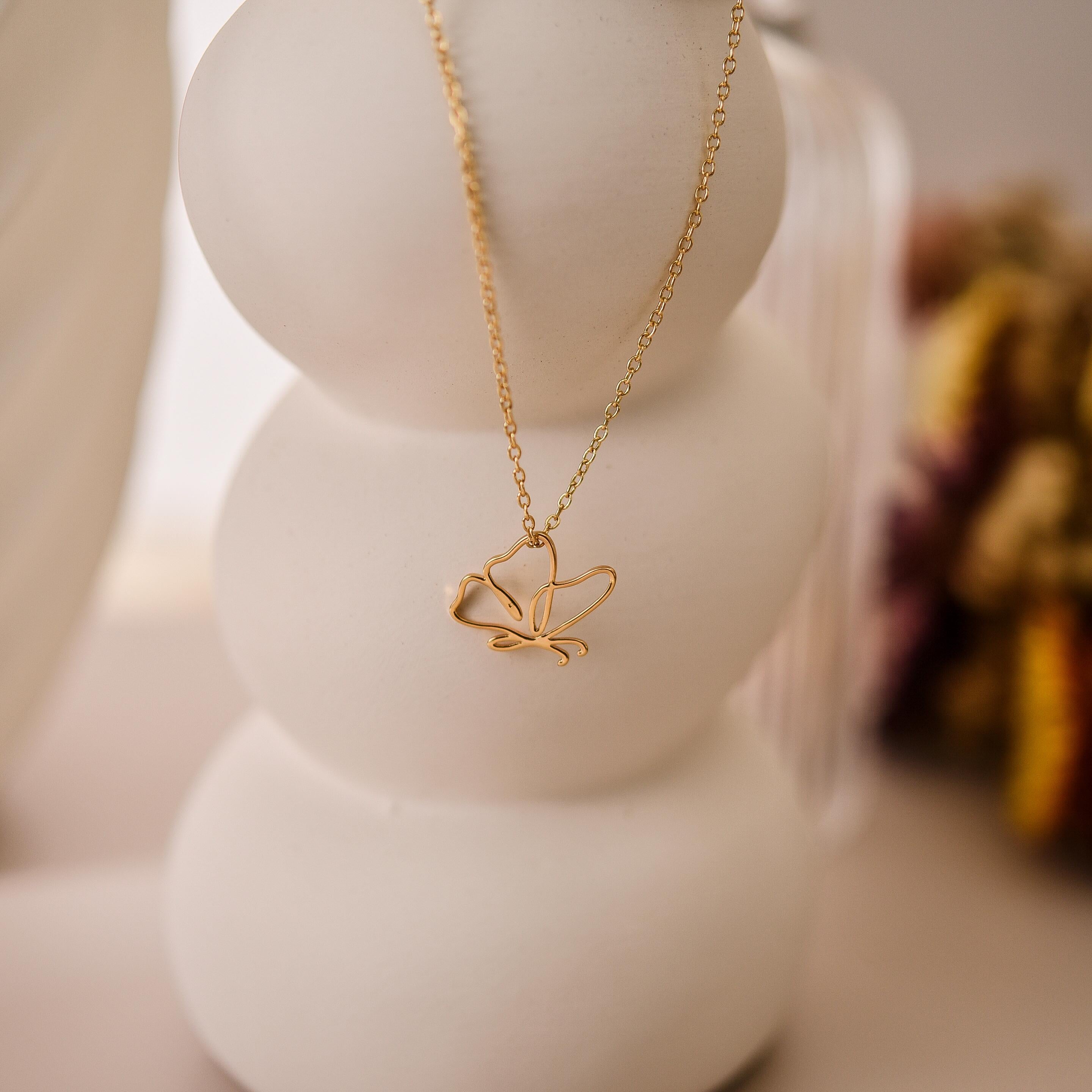 Minimalist Butterfly Necklace