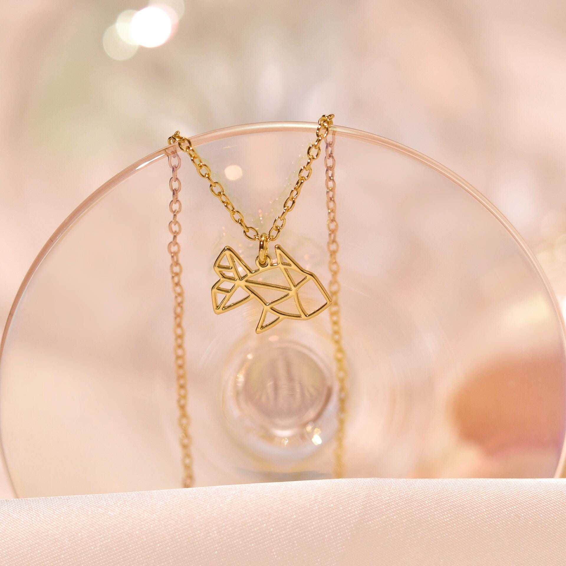 Origami Fish Necklace