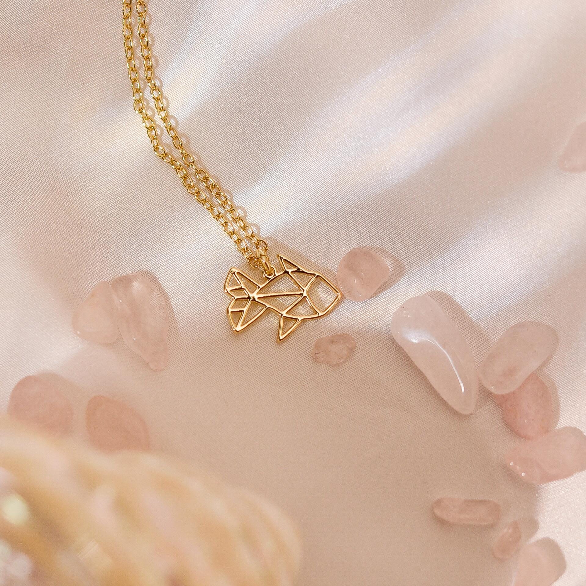 Origami Fish Necklace